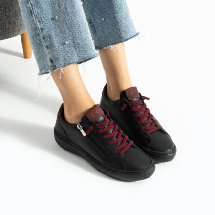 Pantofi sport damă negri din nubuc Gao