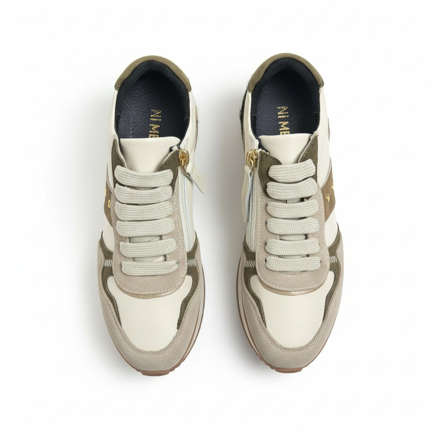 Sneakers damă bej din piele naturală Alexandria Sneakers damă bej din piele naturală Alexandria