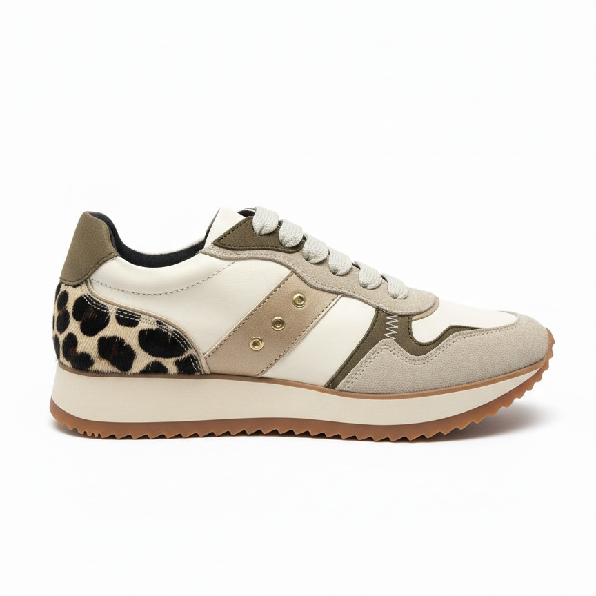 Sneakers damă bej din piele naturală Alexandria Sneakers damă bej din piele naturală Alexandria