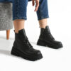 Botine negre din piele naturală Gondar