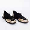 Pantofi eleganți de damă negri din neopren și piele Aurelia