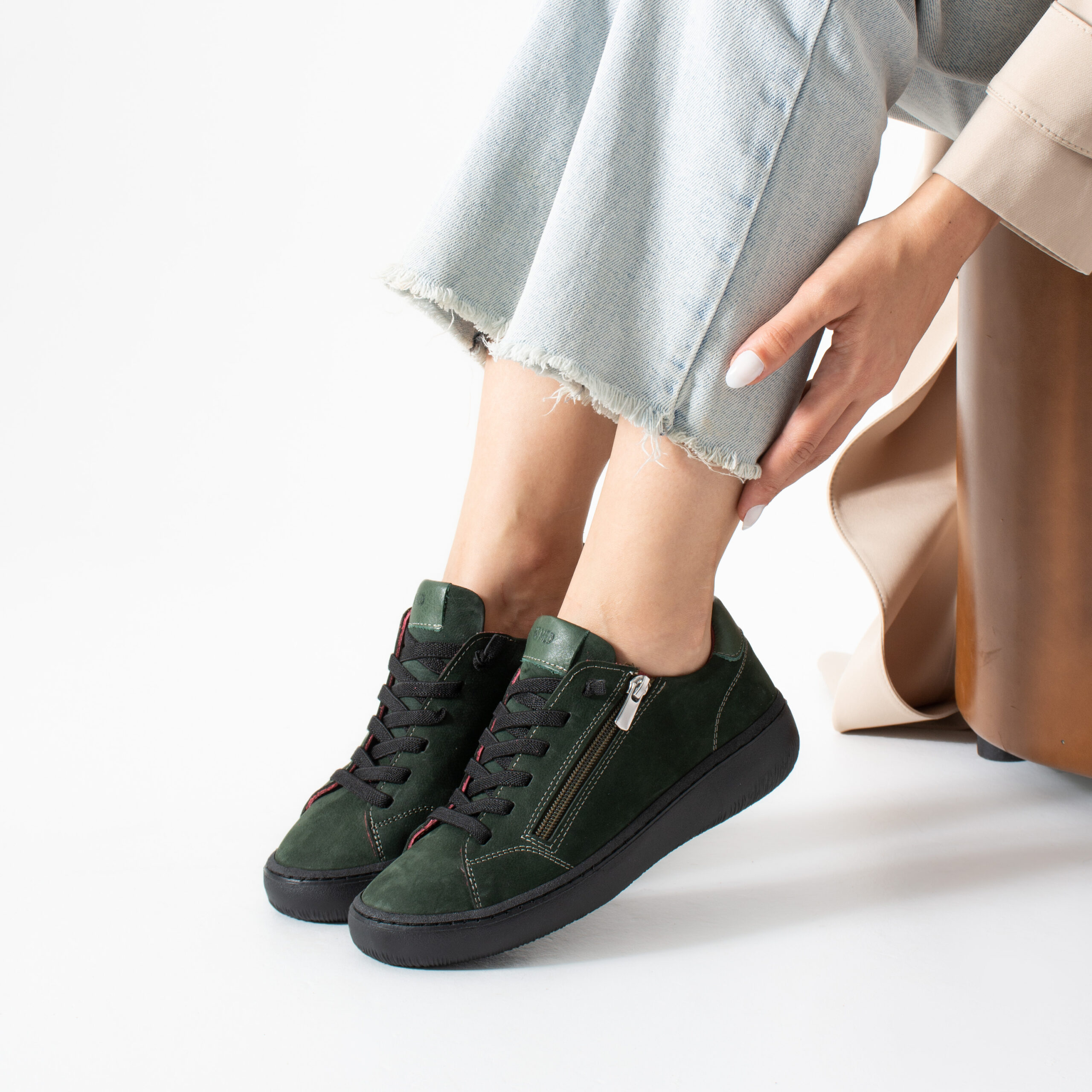 Pantofi sport damă verzi din nubuc Gao Pantofi sport damă verzi din nubuc Gao
