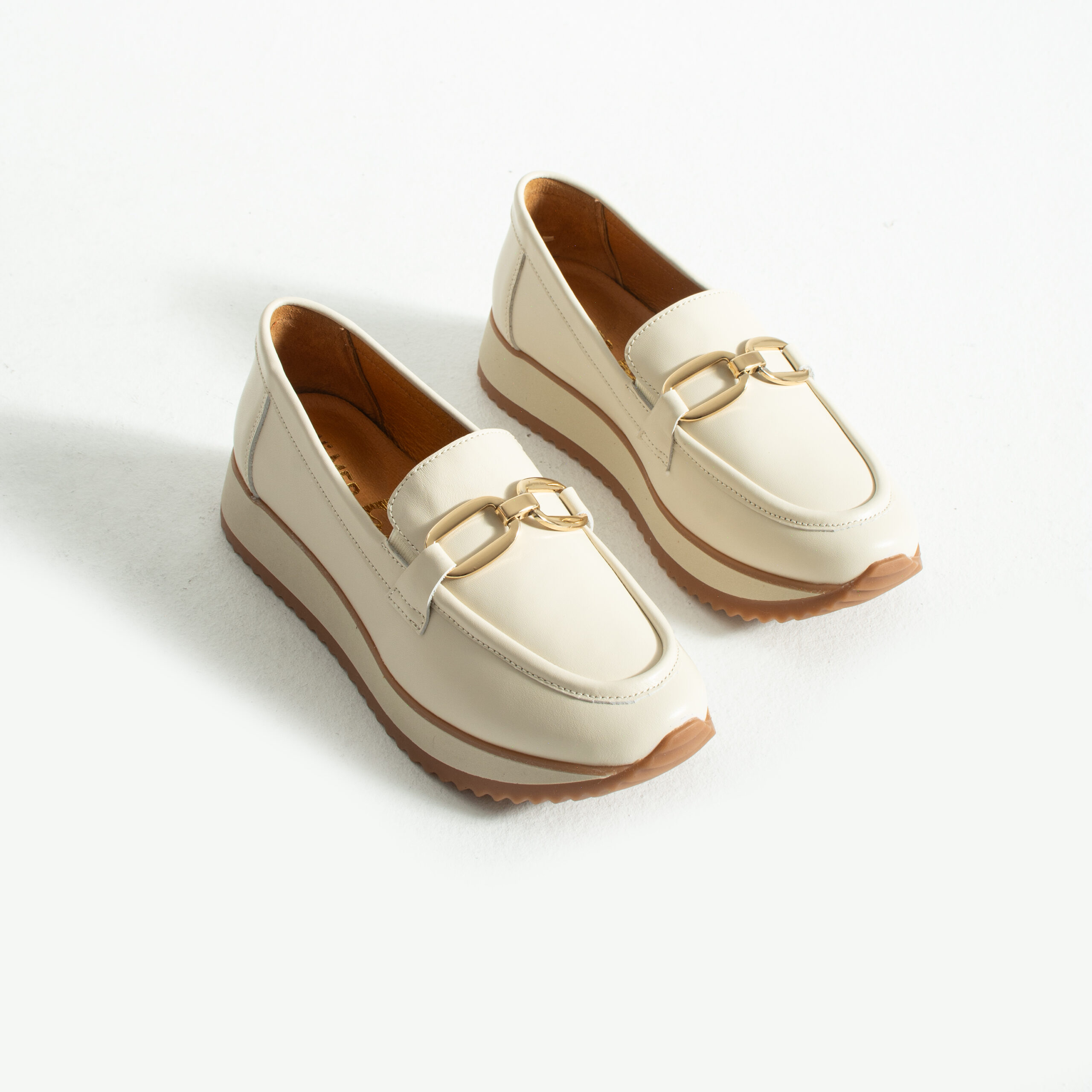 Mocasini de damă bej din piele naturală Briella Mocasini de damă bej din piele naturală Briella