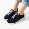 Pantofi sport bleumarin din piele întoarsă naturală Halima