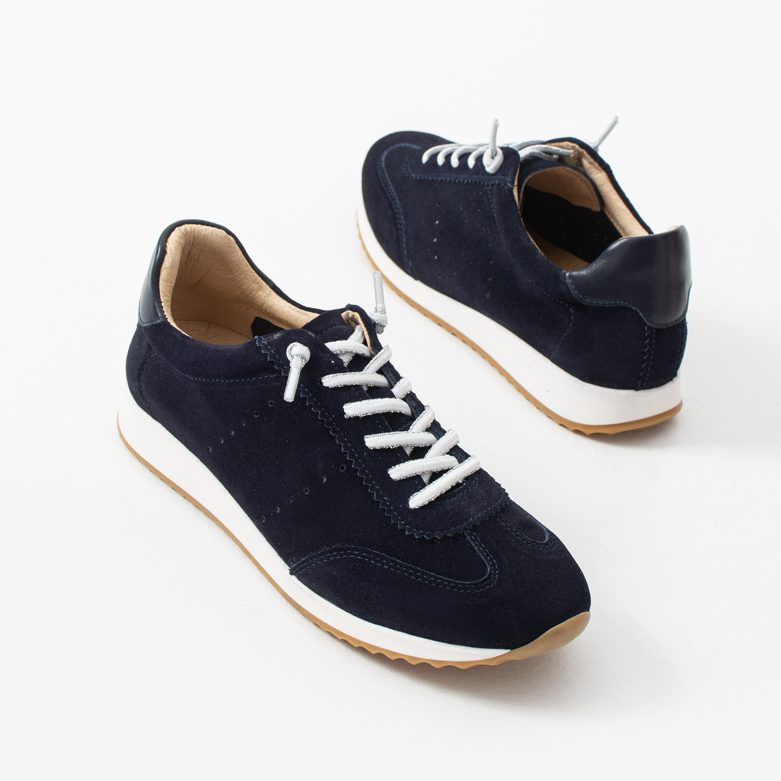 Pantofi sport bleumarin din piele întoarsă naturală Halima Pantofi sport bleumarin din piele întoarsă naturală Halima