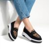 Pantofi damă leopard din piele naturală Malika