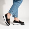 Pantofi damă leopard din piele naturală Malika