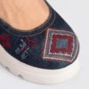 Sandale damă din denim cu vârf închis pe platformă, model Elena