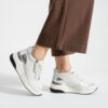 Sneakers albi pentru femei cu platformă din piele naturală Elia