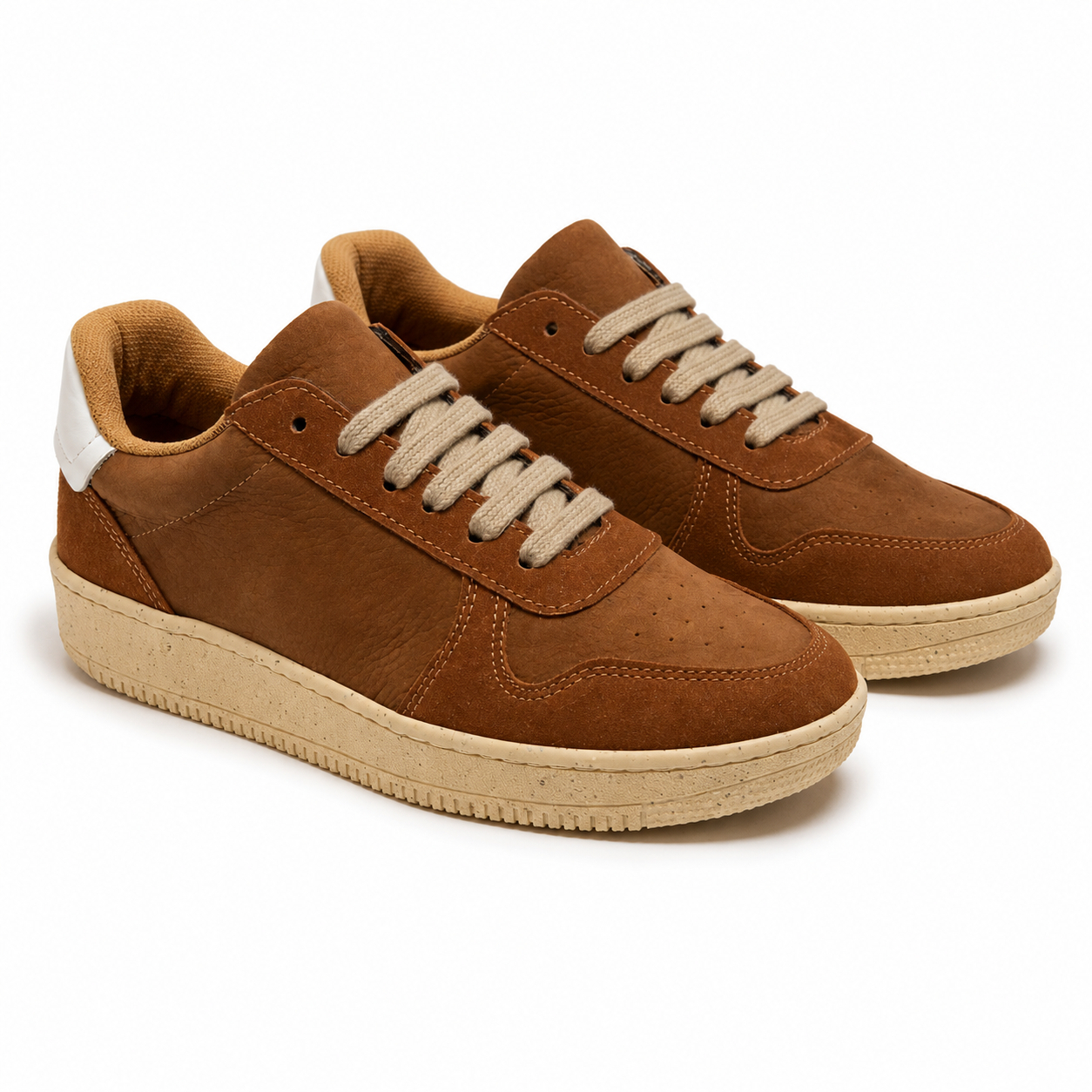Tenisi casual maro pentru femei din nubuc natural Busan Tenisi casual maro pentru femei din nubuc natural Busan