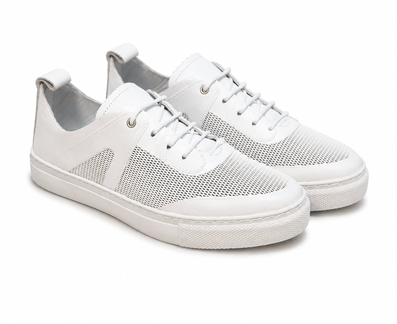 Pantofi casual albi din piele naturală Siena Pantofi casual albi din piele naturală Siena