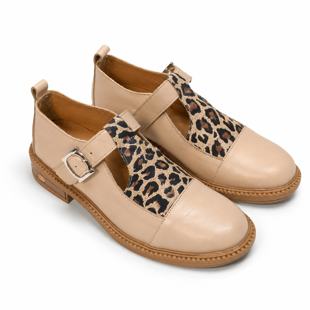 Pantofi damă bej din piele naturală Helena Pantofi damă bej din piele naturală Helena