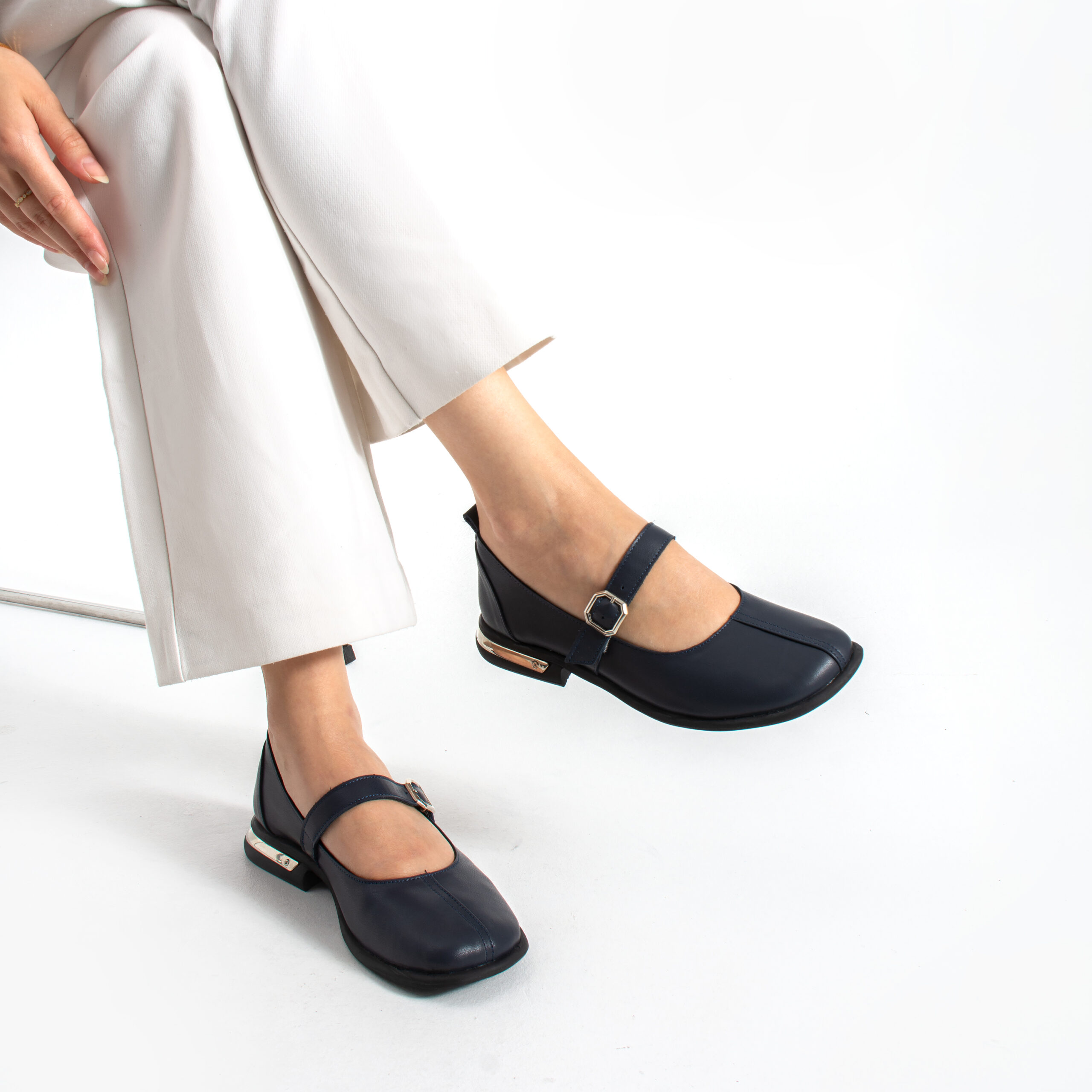 Pantofi damă bleumarin din piele naturală Sofia Pantofi damă bleumarin din piele naturală Sofia