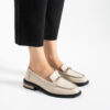 Loafers damă bej din piele naturală April