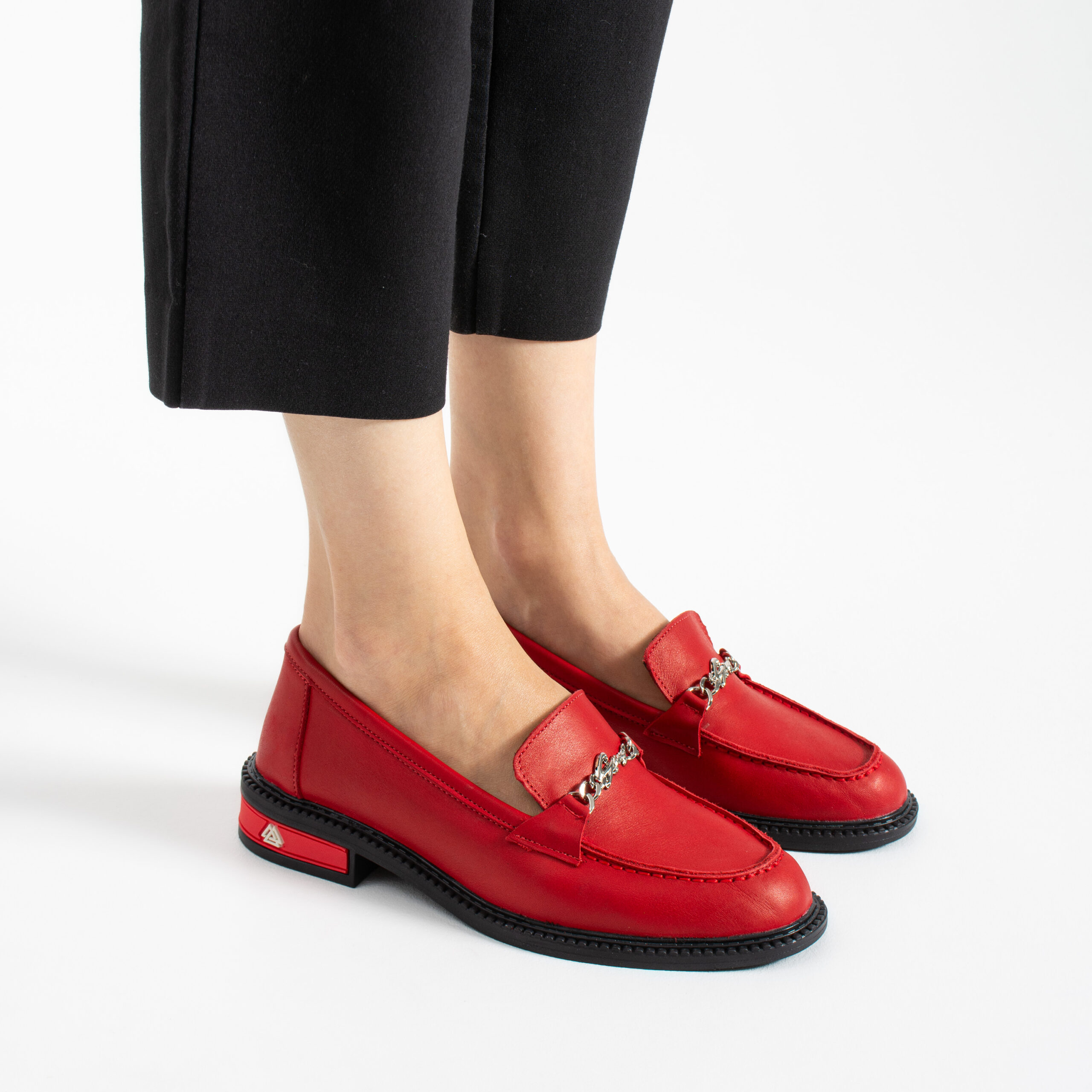 Loafers damă roșii April Loafers damă roșii April