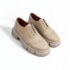 Mocasini Oxford bej pentru femei Carama