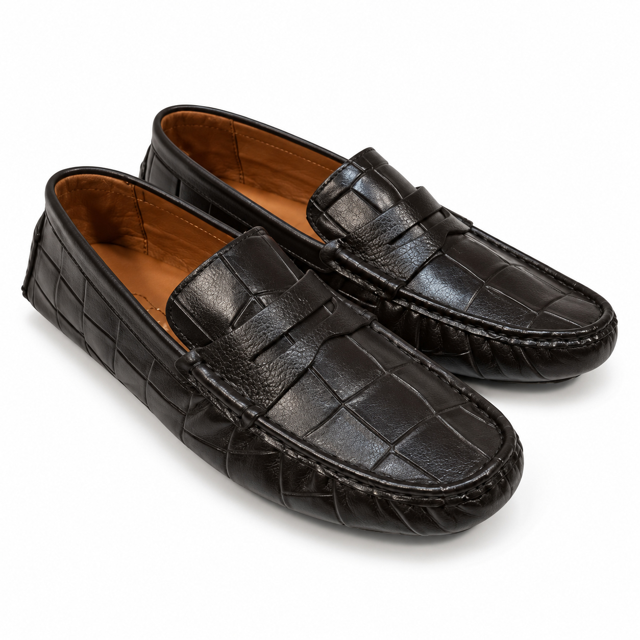 Mocasini bărbătești maro închis Felix din piele naturală Mocasini bărbătești maro închis Felix din piele naturală