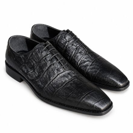Pantofi eleganți negri pentru bărbați din piele naturală Owen