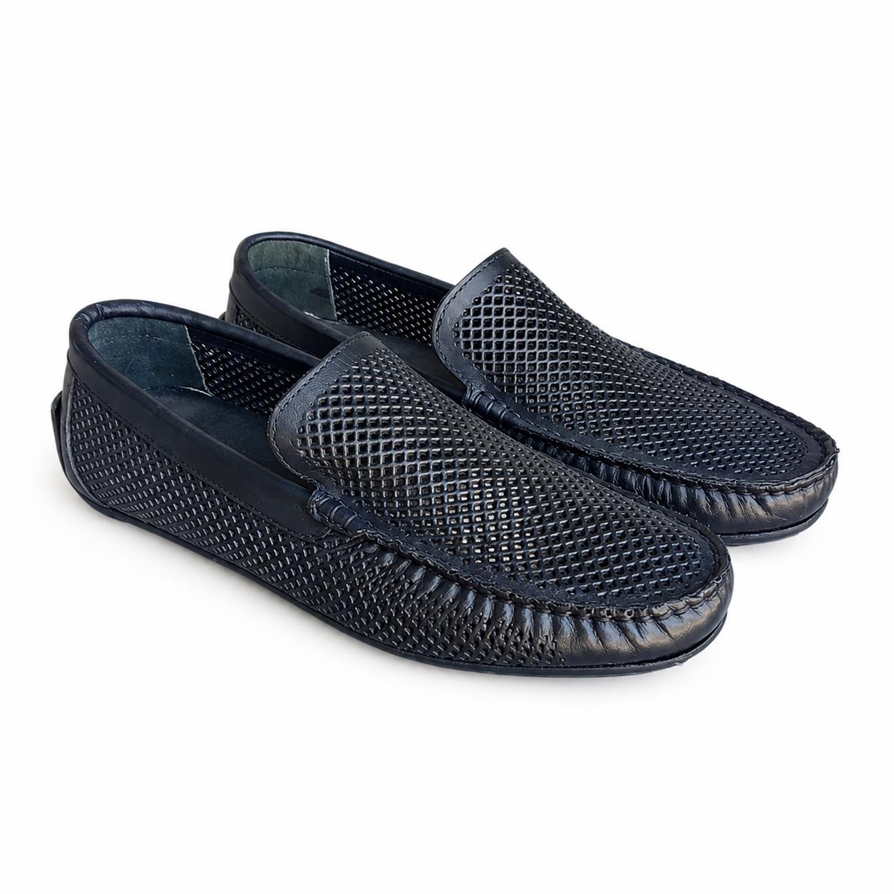 Mocasini bărbătești bleumarin din piele naturală Rostock Mocasini bărbătești bleumarin din piele naturală Rostock