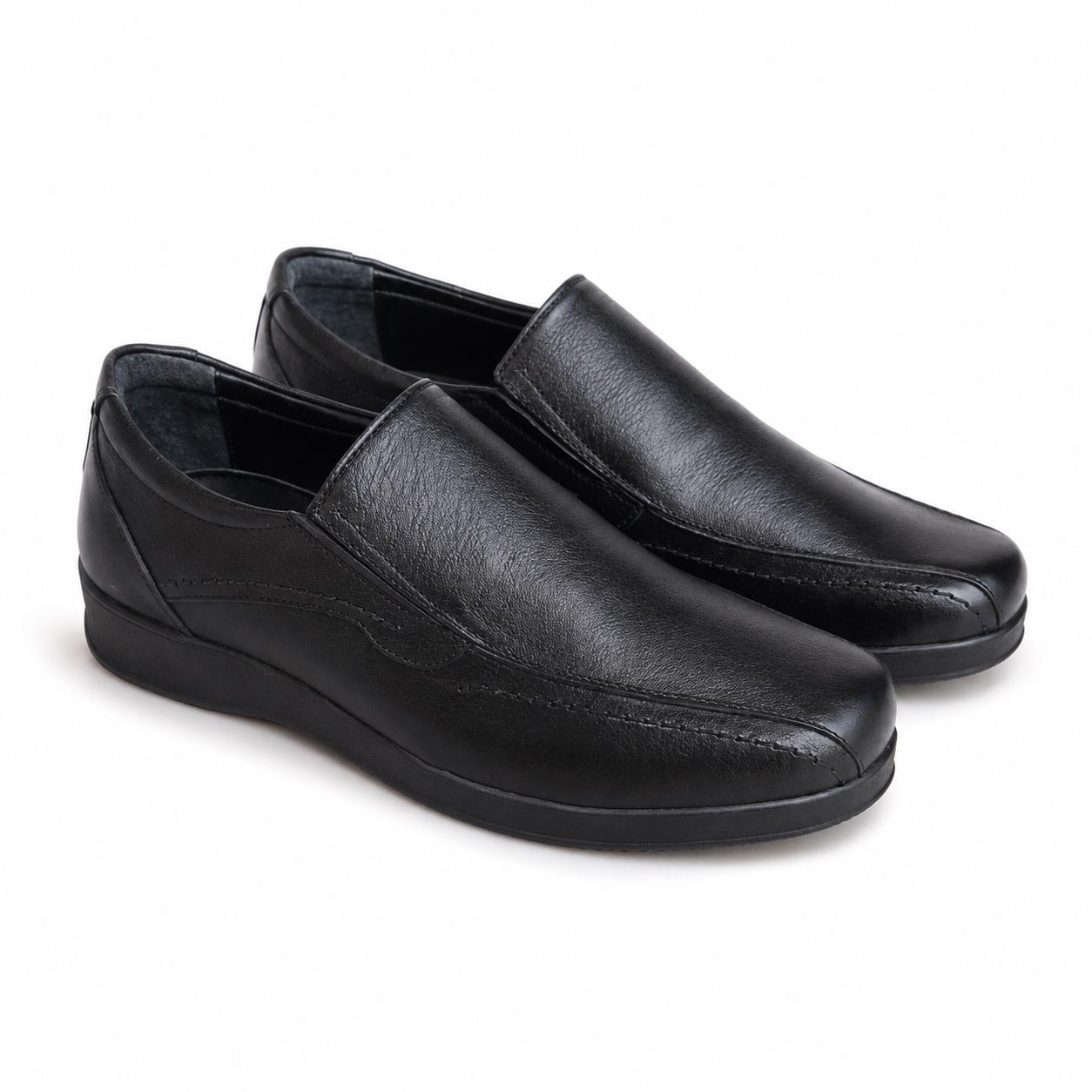 Pantofi bărbătești negri din piele naturală John Pantofi bărbătești negri din piele naturală John