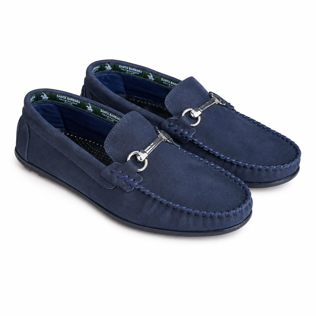 Mocasini bărbătești Donald din nubuc natural, bleumarin Mocasini bărbătești Donald din nubuc natural, bleumarin