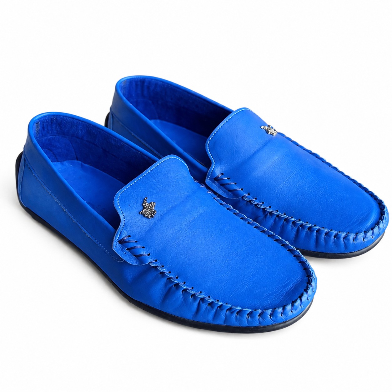 Mocasini bărbătești albaștri din piele naturală Jerry Mocasini bărbătești albaștri din piele naturală Jerry