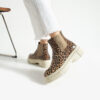Botine Chelsea leopard din piele naturală Francesca