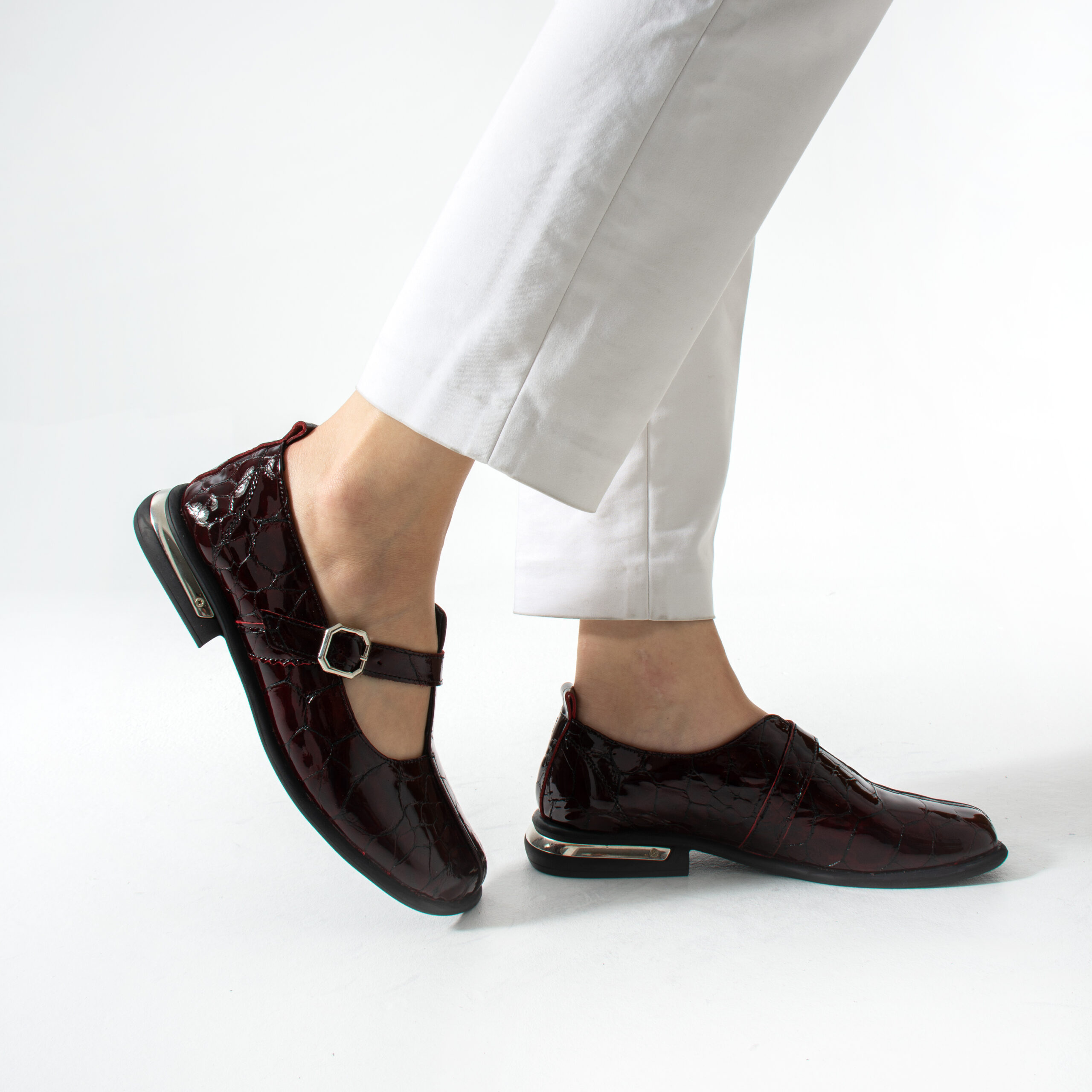Pantofi damă bordo din piele naturală Asmara Pantofi damă bordo din piele naturală Asmara