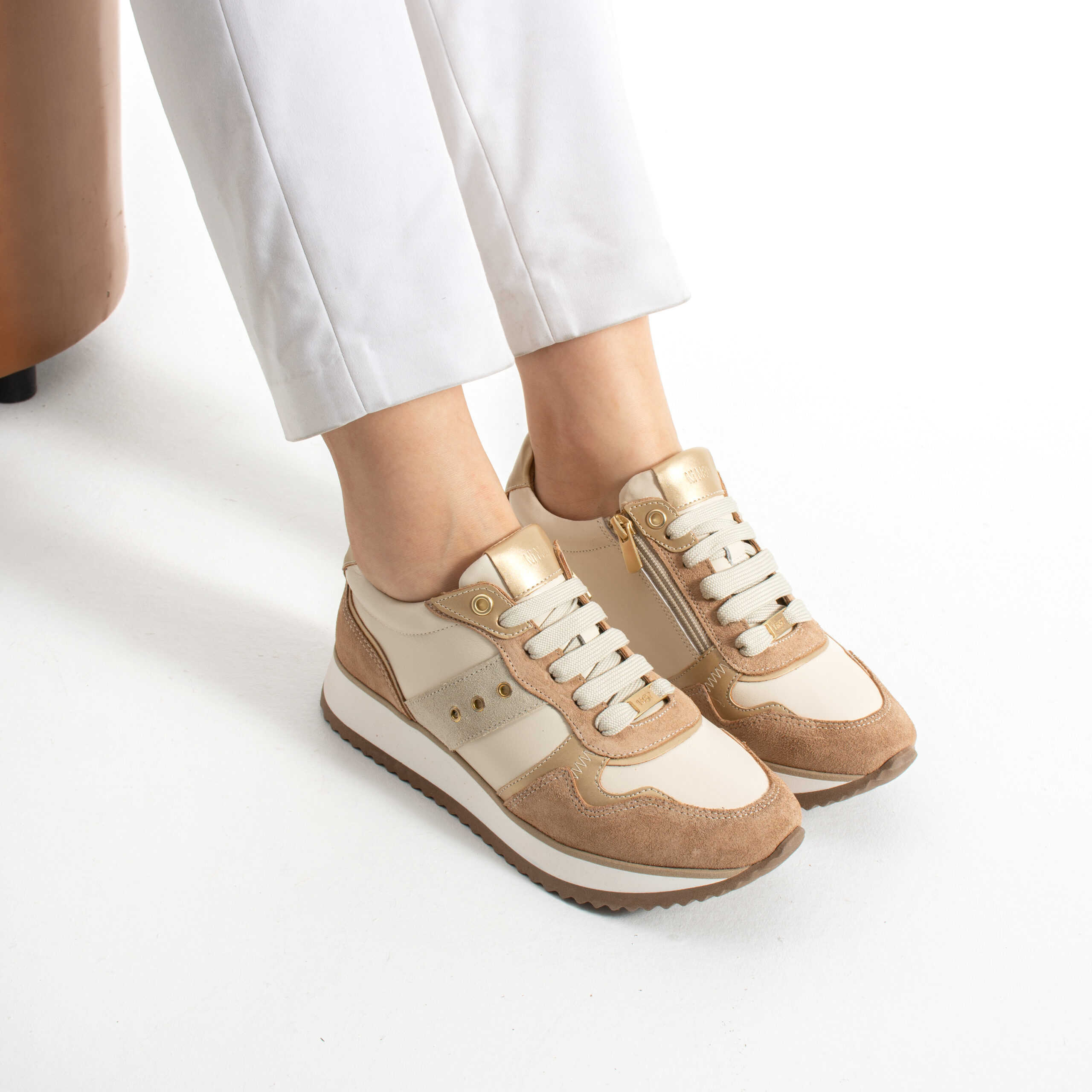 Sneakers damă roz din piele naturală Alexandria Sneakers damă roz din piele naturală Alexandria