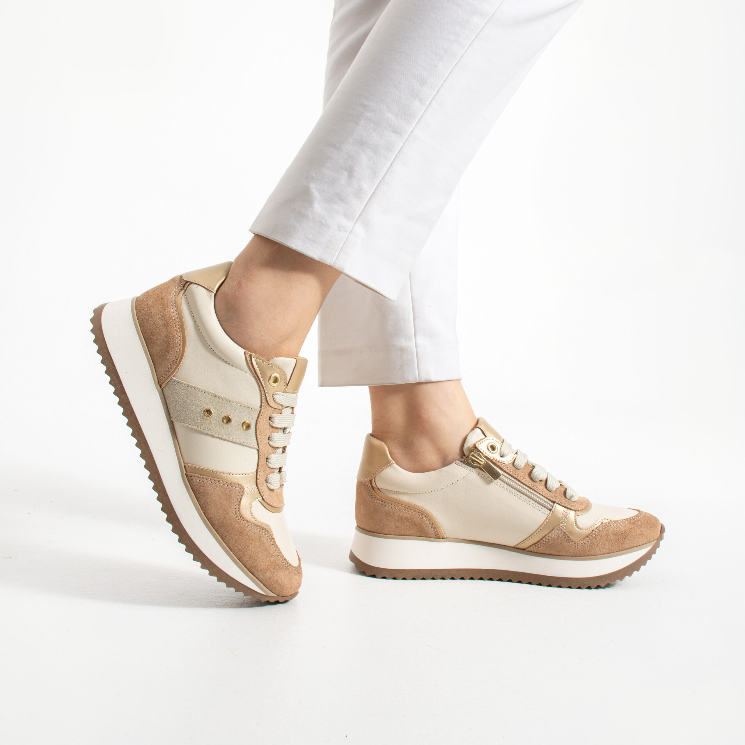 Sneakers damă roz din piele naturală Alexandria Sneakers damă roz din piele naturală Alexandria