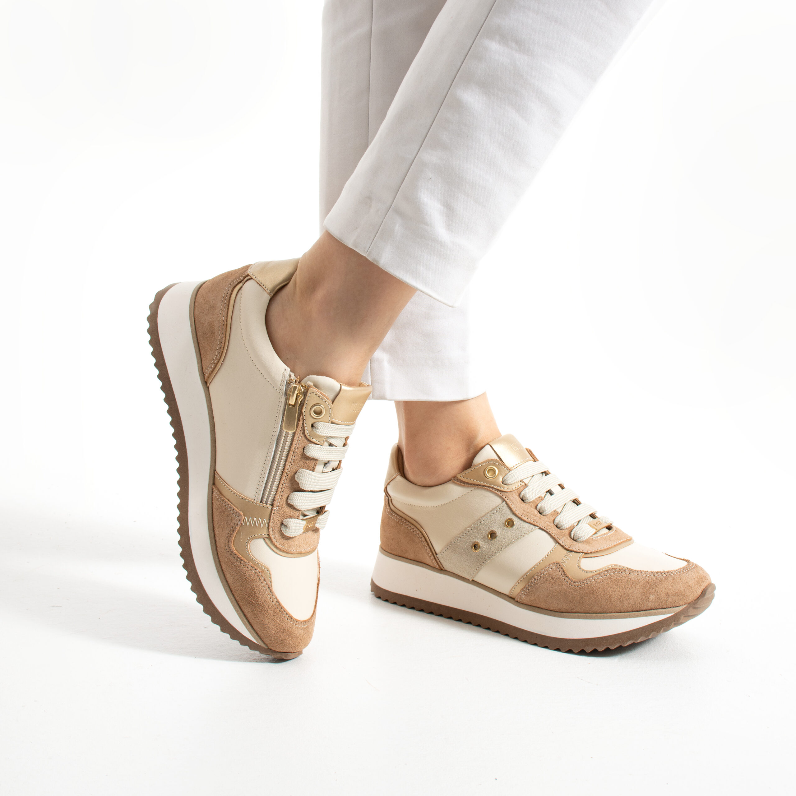 Sneakers damă roz din piele naturală Alexandria Sneakers damă roz din piele naturală Alexandria