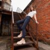 Mocasini damă roz deschis din piele naturală Claudia Sabina